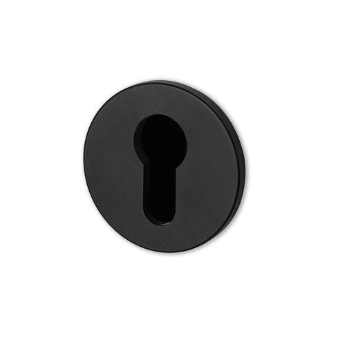 Escutcheon Plate / Euro Profile / Welders Black